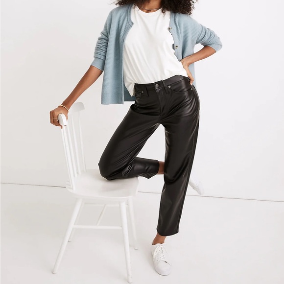 Madewell Pants - Madewell Vegan Leather Wide Leg Balloon Pants